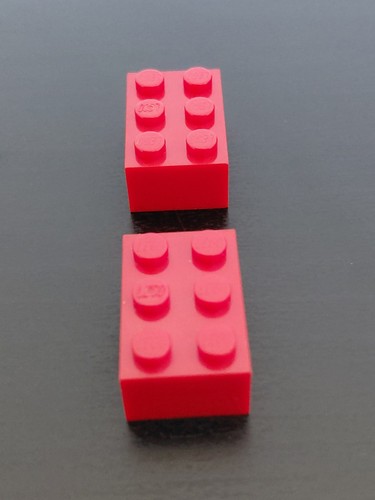 Lego brick 2x3 bright red