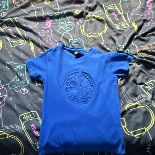 Stone island boys blue crew - stone,