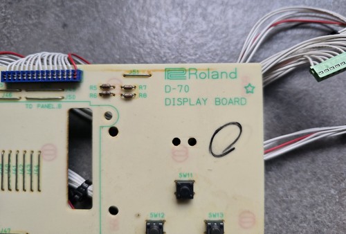 Roland d70 parts display - d70,
