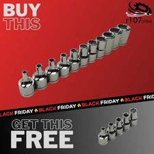 Blue Point 3/8" Female E Torx Socket Set E4-E20 with FREE 1/4" E4-E8