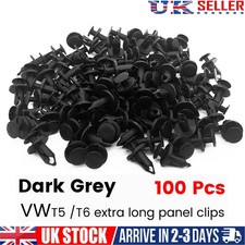 100x for VW TRANSPORTER T4 T5 T6 LONGER LONG TRIM PANEL CLIPS VAN CARPET LINING