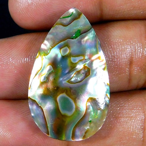 Pear cabochon unique paua - pear,