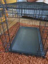 Medium size dog cage with additional drinking bowl