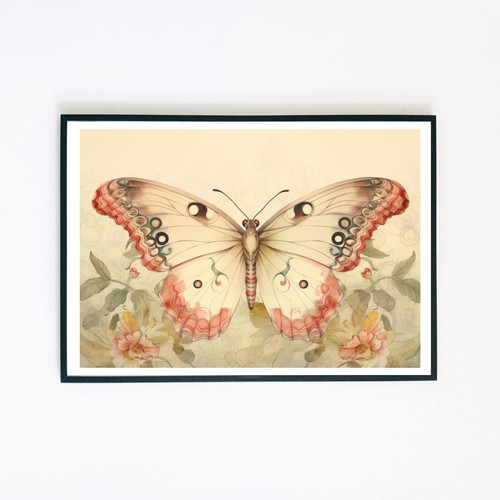 Butterfly vintage illustration - butterfly,