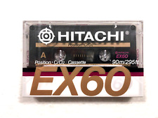 HITACHI EX 60 vintage audio cassette blank tape sealed Made in Japan Type II
