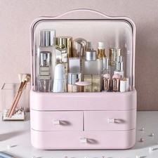Large Cosmetic Skincare Organiser Make-Up Storage Case 3 Drawers Box UK