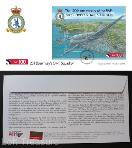 Guernsey stamps raf 100th - guernsey,