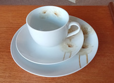 18 Piece Floral Teaset - Cream