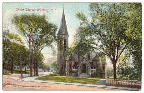 1910 postcard street view - postcard:,