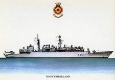 HMS CUMBERLAND POSTCARD
