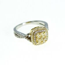Daimond Ring 18K White Gold Total 0.75 Carats, 85 daimonds total, Size I 