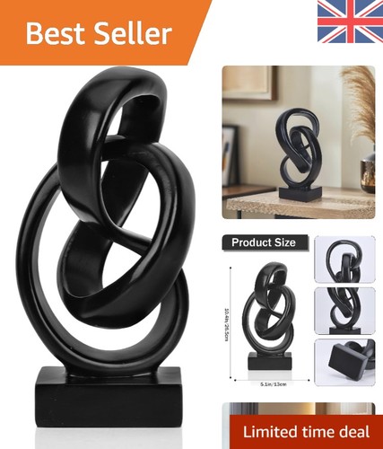 Abstract black knot - knot, statue