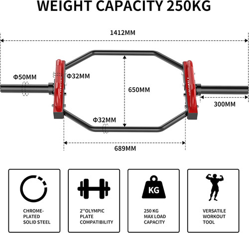 Olympic trap bar hex - olympic,