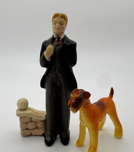 Vintage miniature airedale - vintage,