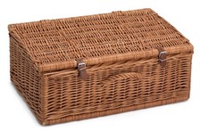 Empty Wicker Hamper Basket