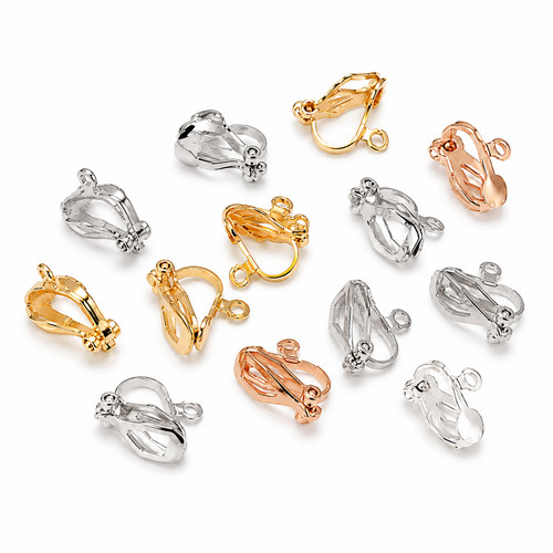 Clip earring findings round - earring,