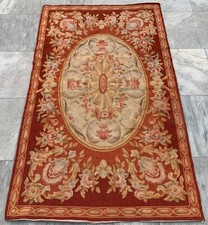 4x2 ft Vintage French Aubusson