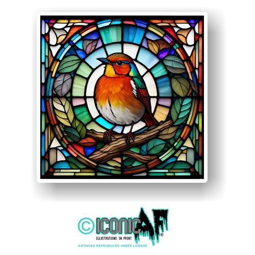 Large robin red breast - large, bird