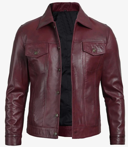 Men burgundy real - burgundy,