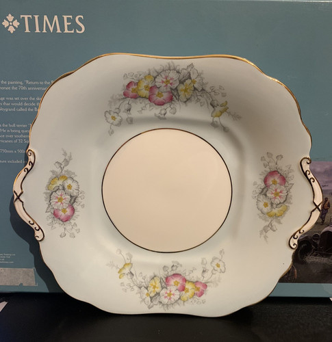 Vintage aynsley blue floral - blue,
