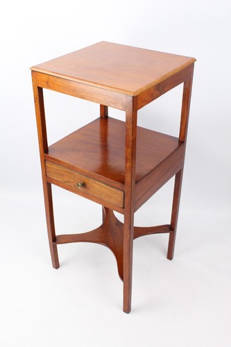 Georgian mahogany bedside - mahogany,