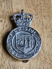VERY RARE PORT OF BRISTOL POLICE CAP BADGE