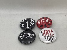 4 Slogan badges Trust No 1. I