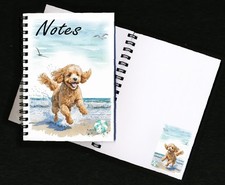 Poodle (Apricot) Dog Notebook/Notepad + small image on every page by Starprint