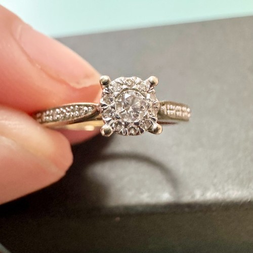 9ct yellow gold 15ct - 9ct, 0.15ct