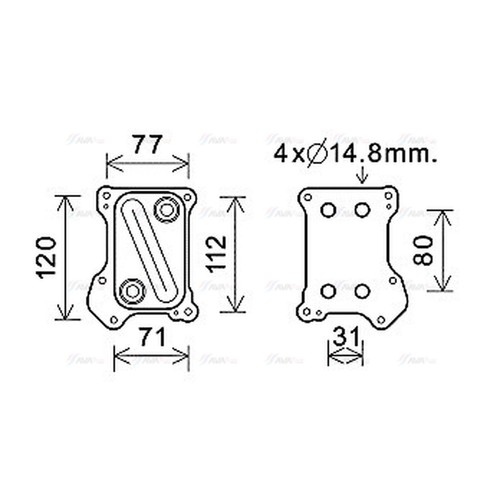Oil cooler for suzuki - oil,