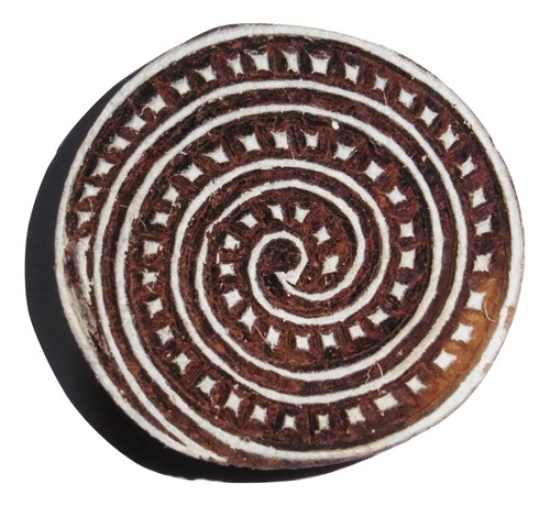 Round spiral swirl - round,