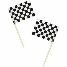 Checked flag black - flag, white