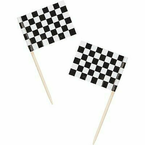 Checked flag black - and, white
