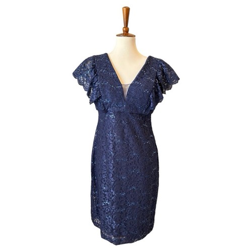 Nightway blue cocktail dress - blue,