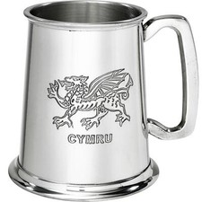 1 Pint Pewter Tankard Welsh