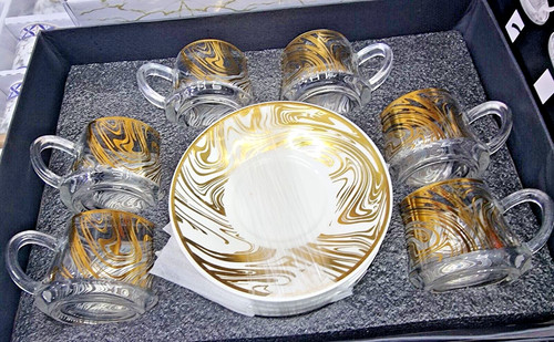 Turkish arabic tea set 6 - arabic,