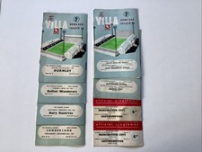 Collection Of Aston Villa Programmes 1956-1966 Good Condition