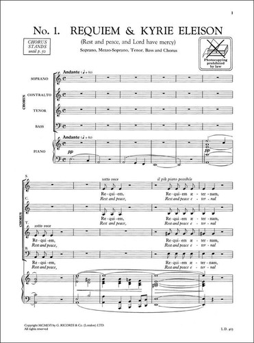 Requiem giuseppe verdi score - requiem,
