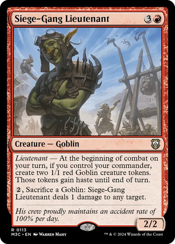 Mtg siege gang lieutenant - ~, siege-gang