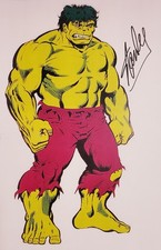 Stan Lee SIGNED HULK Print