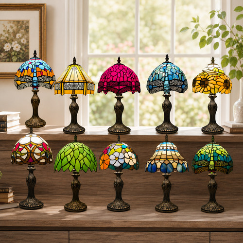 Tiffany style stained glass - 8",