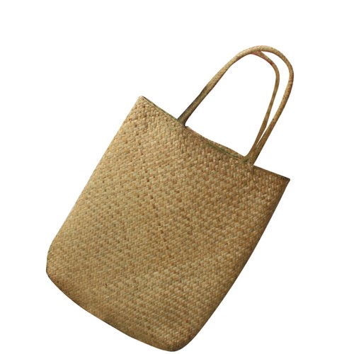 Straw weave handbag - , large