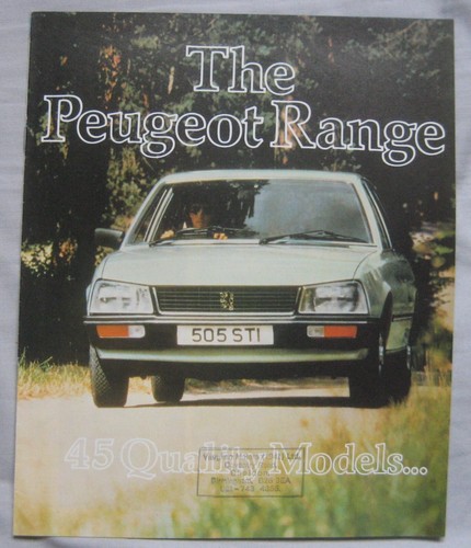 1980 peugeot range - 1980, 104,