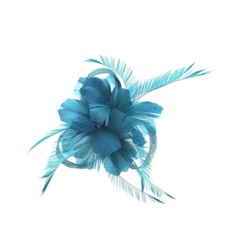 Flower Hair Clip Feathers