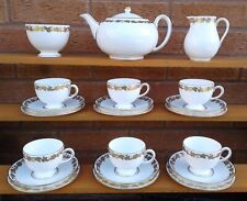 WEDGWOOD - WHITEHALL - PART TEA SERVICE SELECTION (WHITE AND GOLD) - LAST FEW!