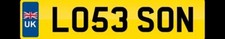 LOSE SON PRIVATE NUMBER PLATE