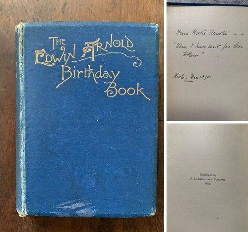 Edwin arnold antique autograph - arnold,