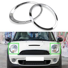 2x Chrome Headlight Trim Ring