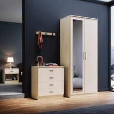 High Gloss 2 Door Wardrobe