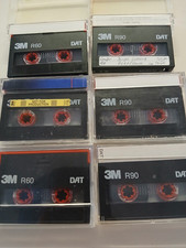 6 3M DAT Digital Audio Tapes  used once